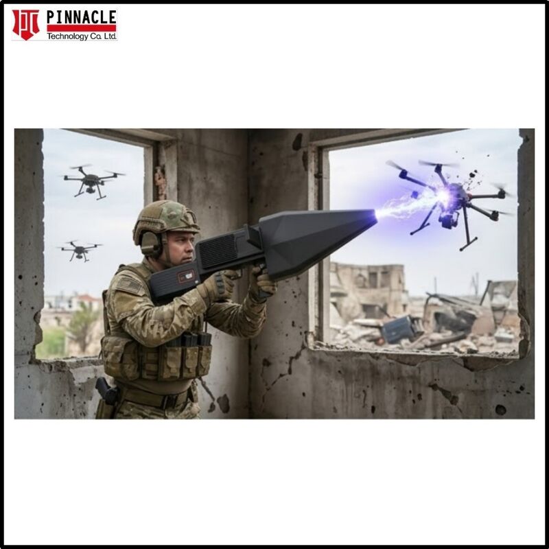 戦闘用アンチドローンジャマー ドローン検出器 300MHz~6000MHz オールインワン UAV&FPV防衛