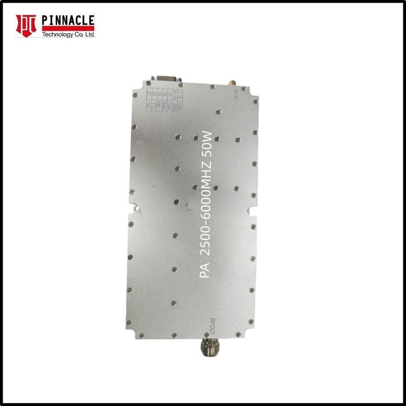 RF Power Amplifier Module with 50 Watt Covering 6 to 8GMHz for Signal Jamming Communication and Measurement