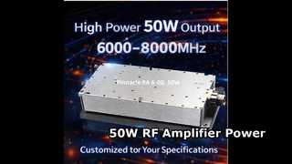 50Wブロードバンド400-3000MHZ/2500-6000MHZ/6000-8000MHZ RFアンプモジュール