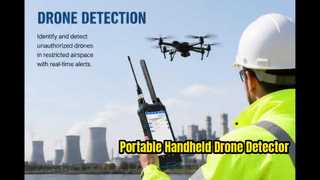プロフェッショナルハンドヘルドドローン探知機 | 100～6000MHz | 1～3kmの検知範囲